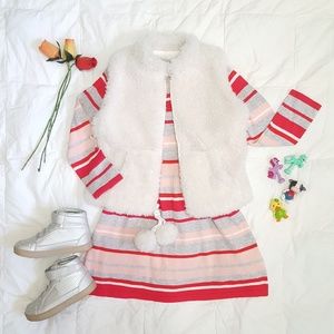 Faux fur winter vest